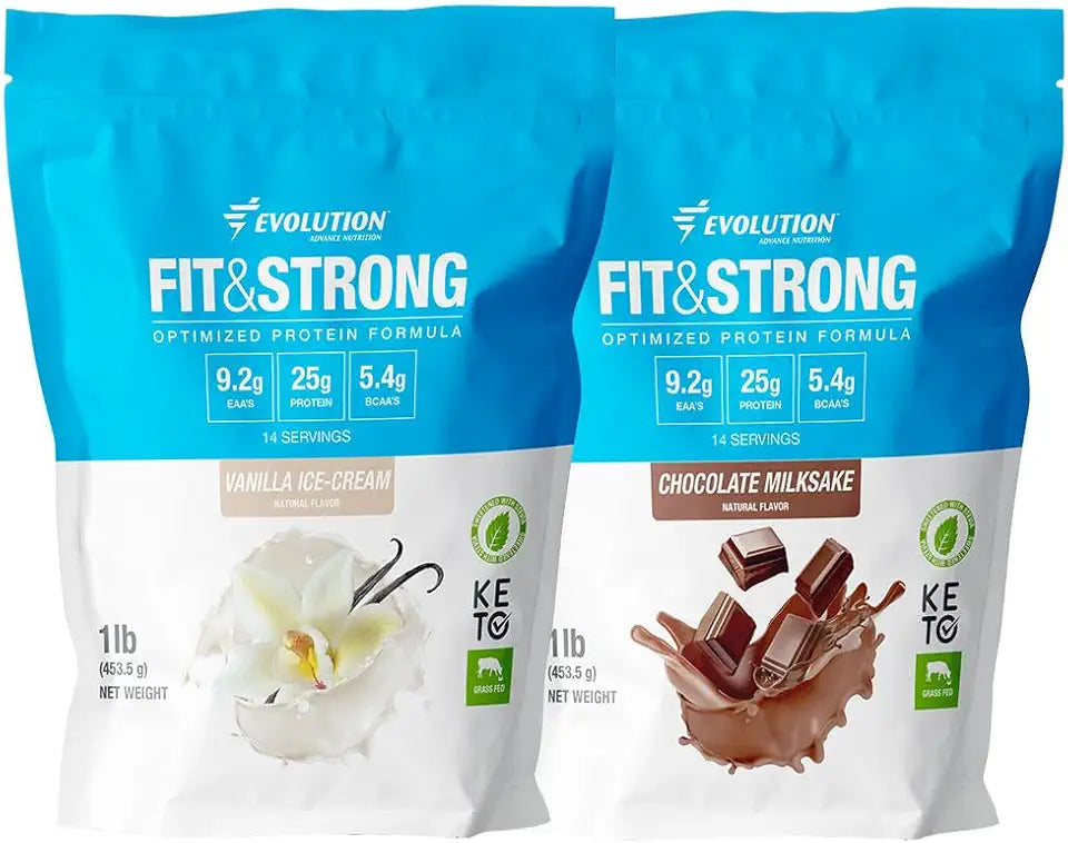 Pure Whey Protein Powder with BCAA Vanilla and Chocolate 2 Pounds B956383