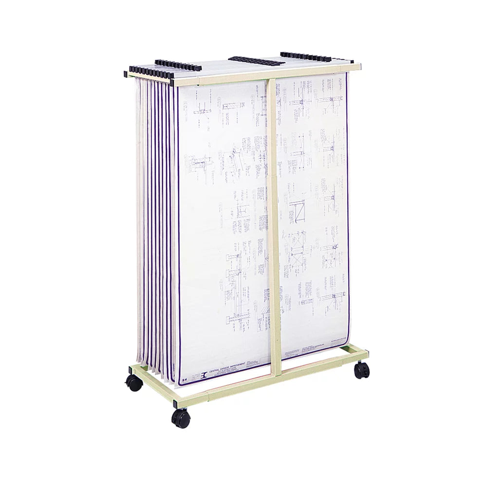 Mobile Vertical Metal File Stand K50223