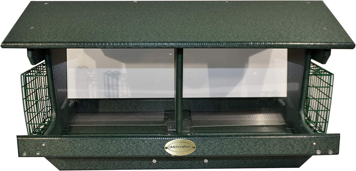 Poly Double Bird Feeder with Two Suet Holders V400