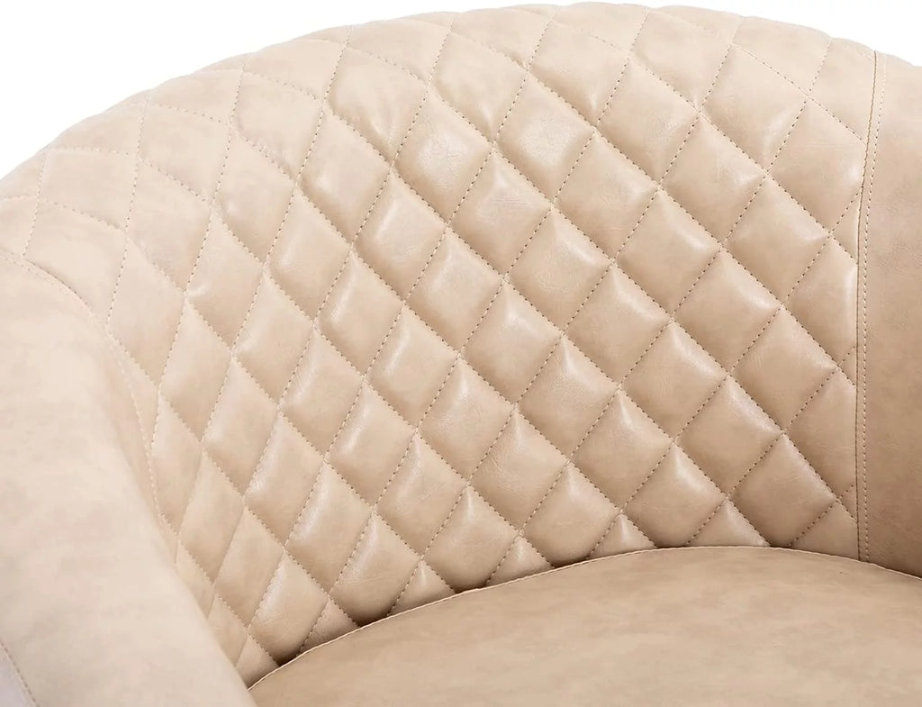 Leather Club Chair with Ottoman G968605
