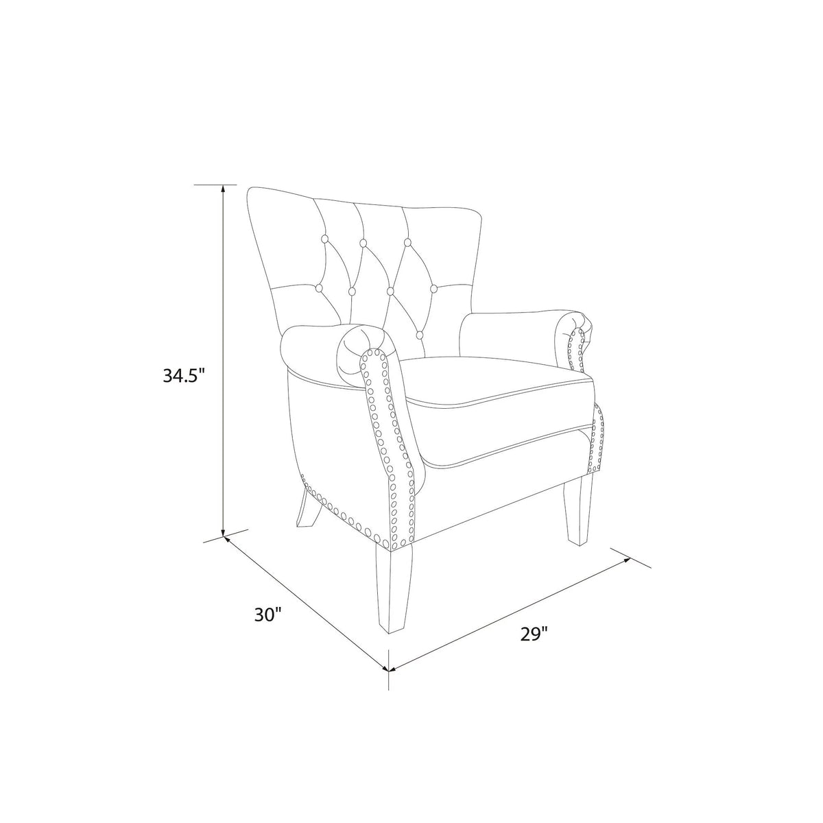 Beige Accent Chair V145041