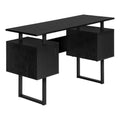Black 48"L Computer Desk with Storage G679