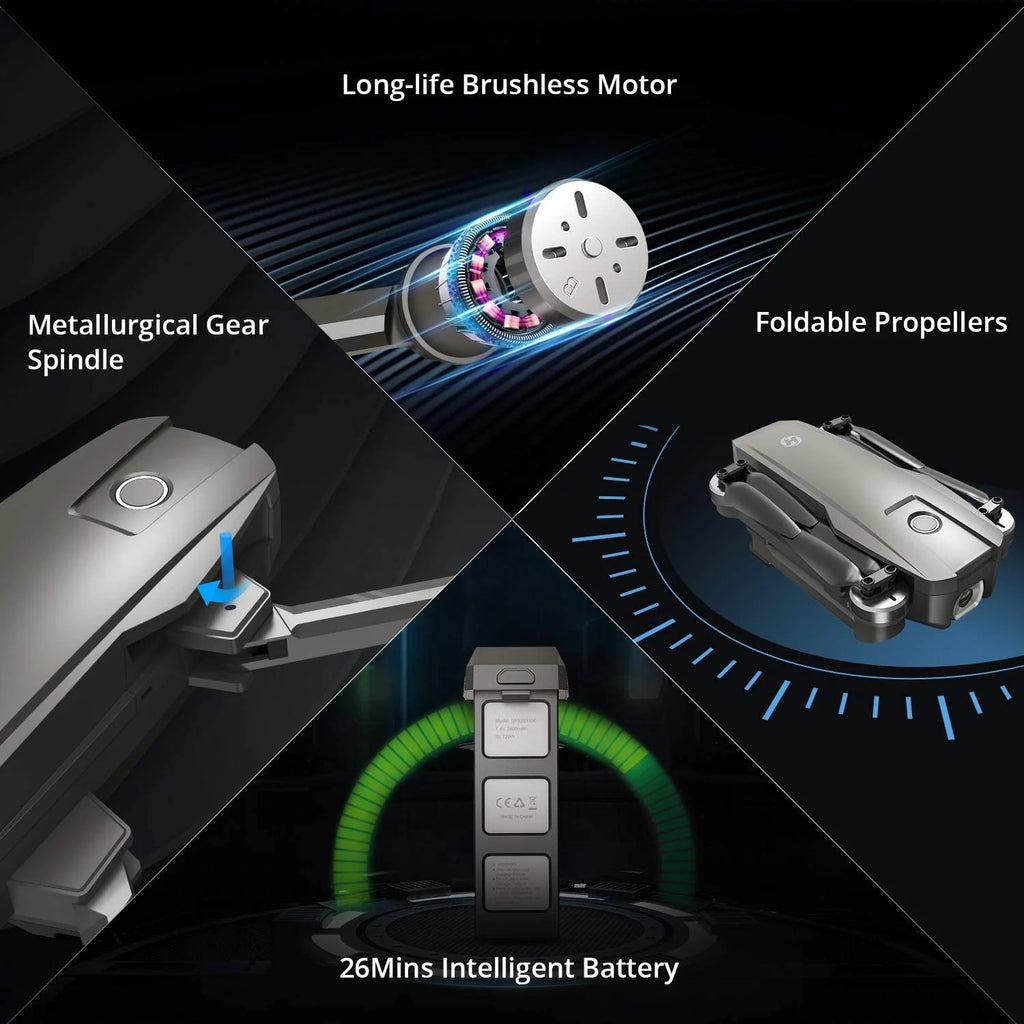 Foldable GPS 4K UHD Camera Drone with 2 Batteries Z7802