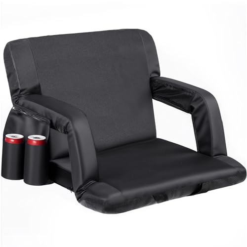 20.5"/25" Wide Padded Stadium Seat with Back Support H5264