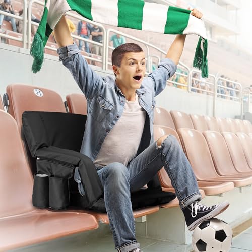 20.5"/25" Wide Padded Stadium Seat with Back Support H5264