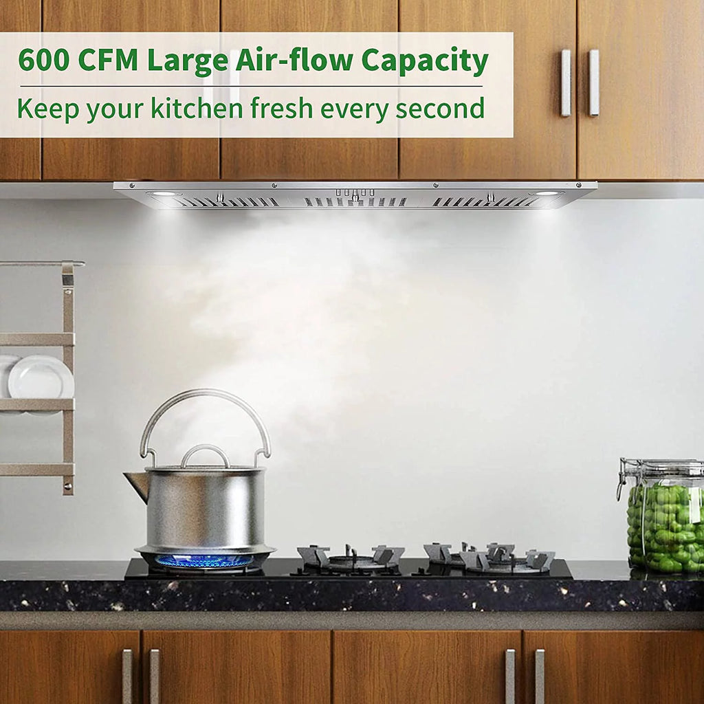 36 inch 600CFM Stainless Steel Built-in Range Hood Q5746