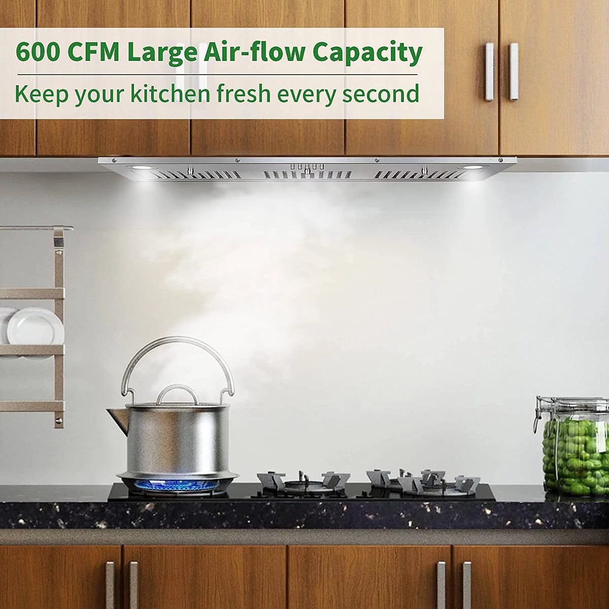 36 inch 600CFM Stainless Steel Built-in Range Hood Q5746