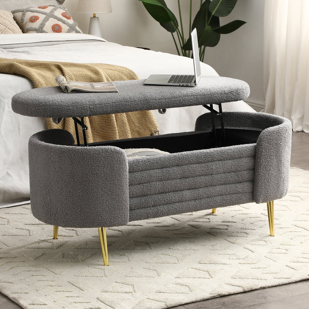 Grey Sherpa Storage Bench C69792