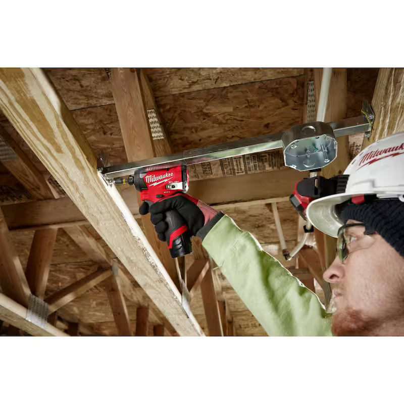 12V Brushless Cordless 1/4 in. Hex Impact Driver with Batteries and Charger X4735