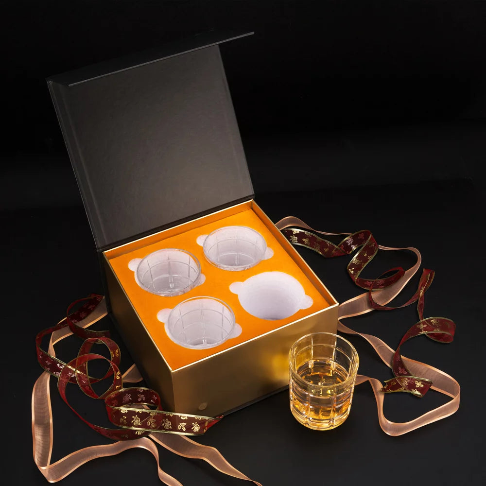 Clear Old Fashioned Whiskey Glasses Set of 4 M431