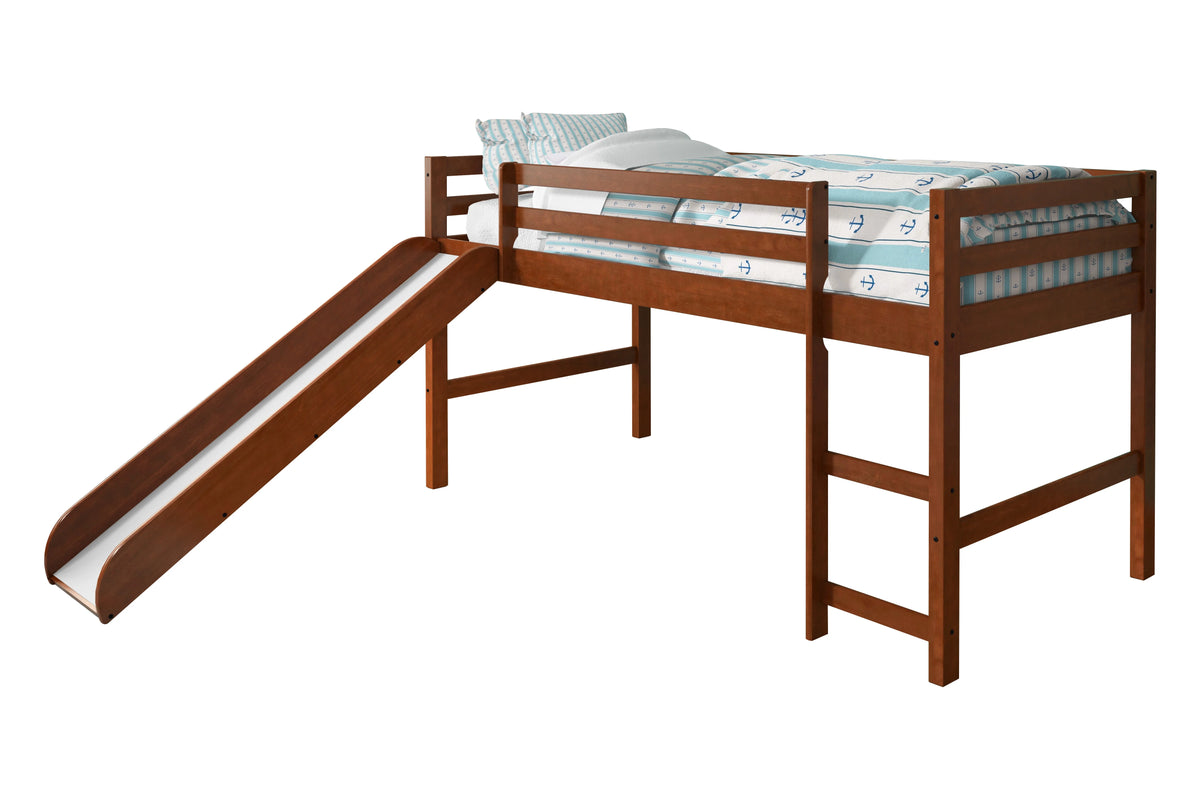 Twin Solid Wood Low Loft Bed G2213