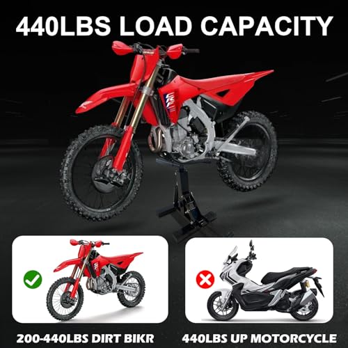 Adjustable Motorcycle Lift Stand with 450Lbs Capacity F728148