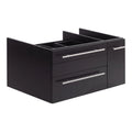 36" Wall Hung Vessel Sink Wood Bathroom Cabinet U203