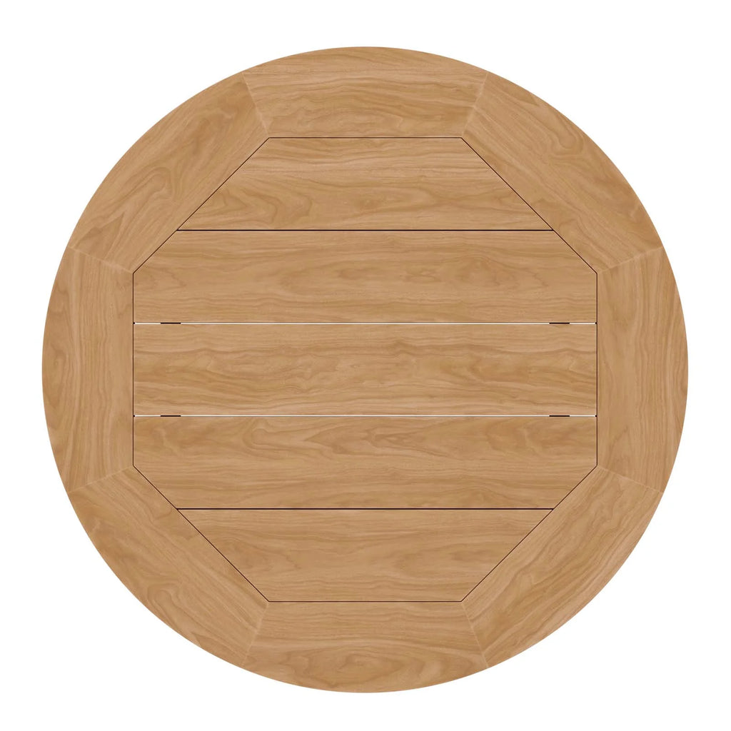 Round Teak Wood Coffee Table J103441