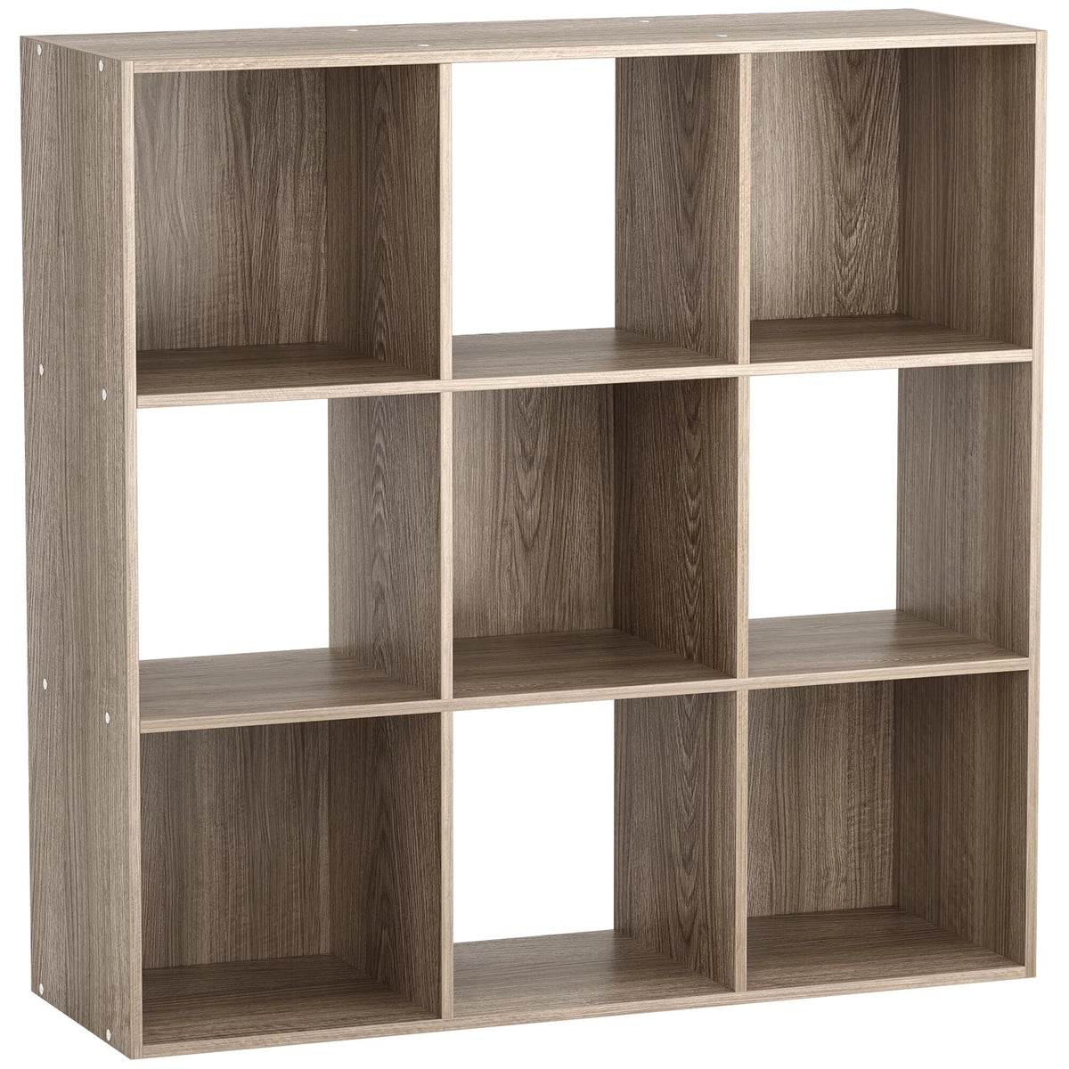9 Cube 3 Tier MDF Bookshelf Brown X253