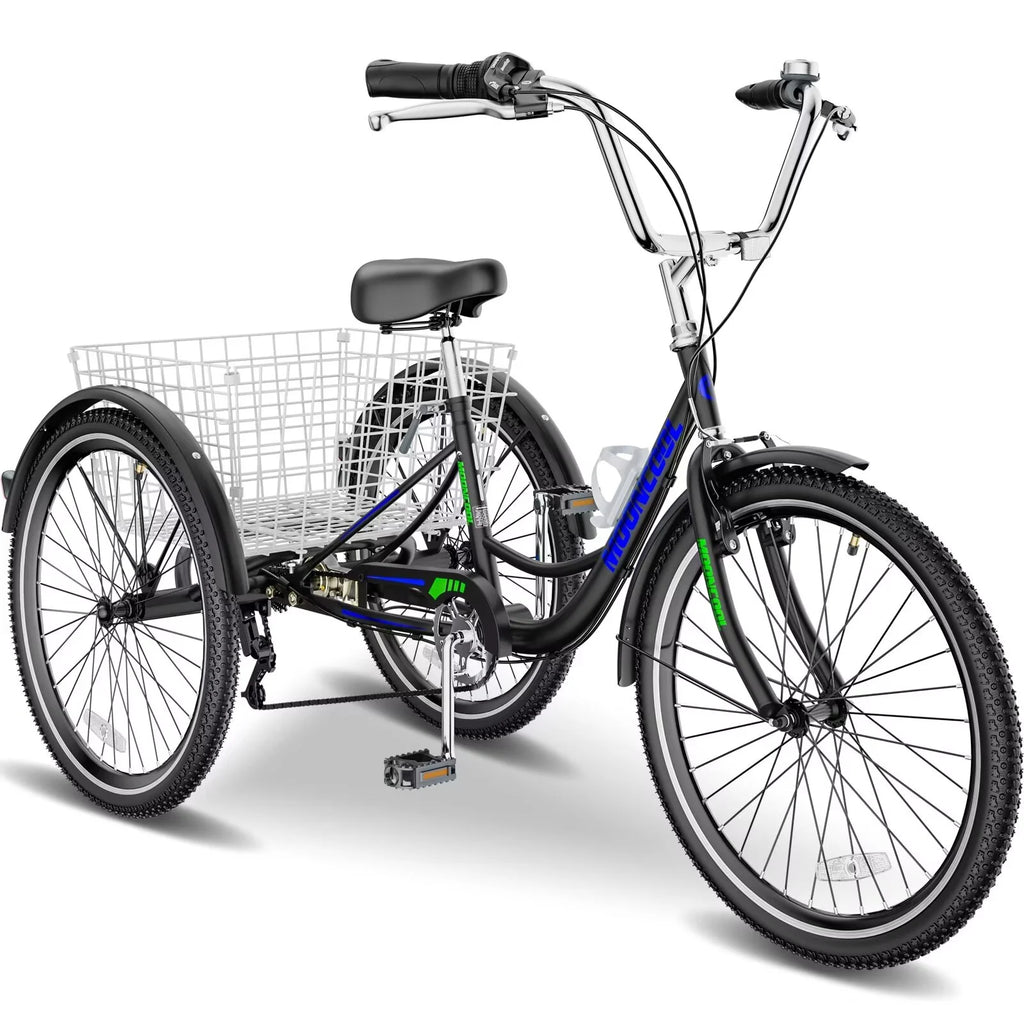7 Speed Adult Tricycle with Basket & Dual Braking System V329049