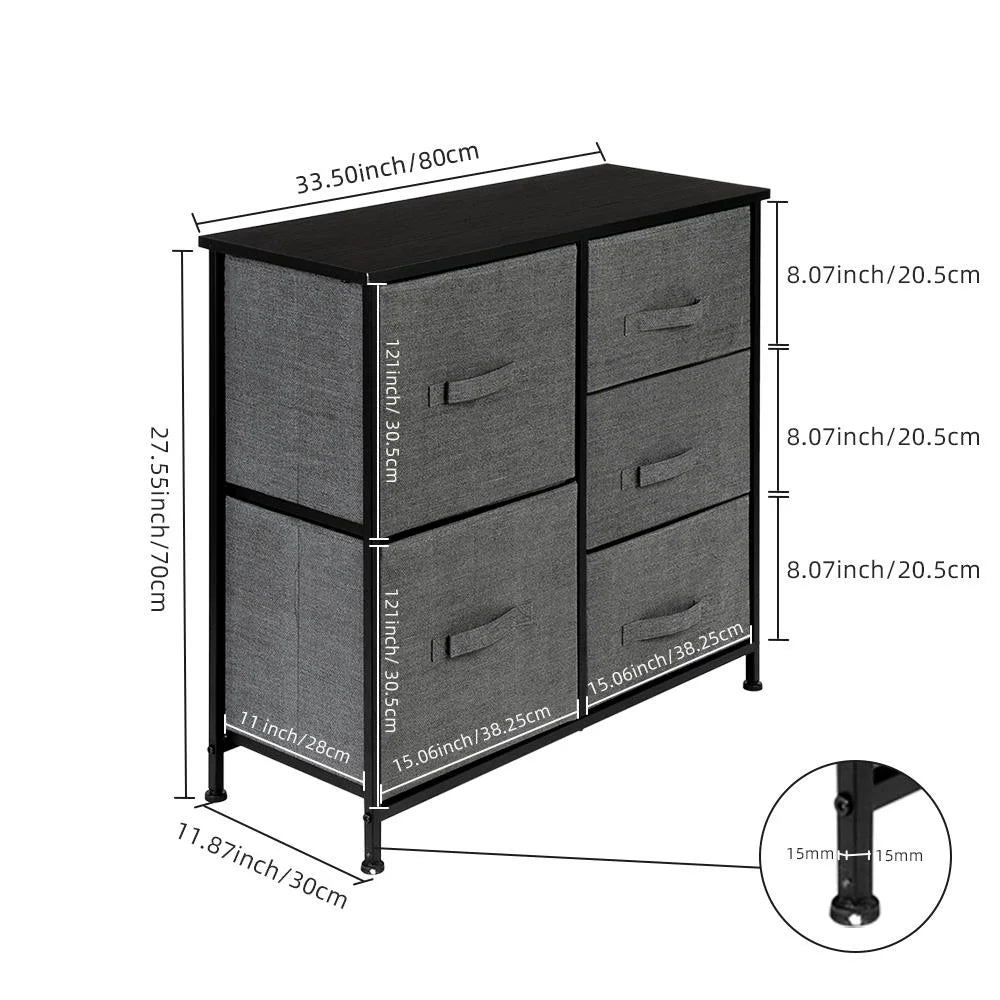 5 Drawer Storage Dresser Z997