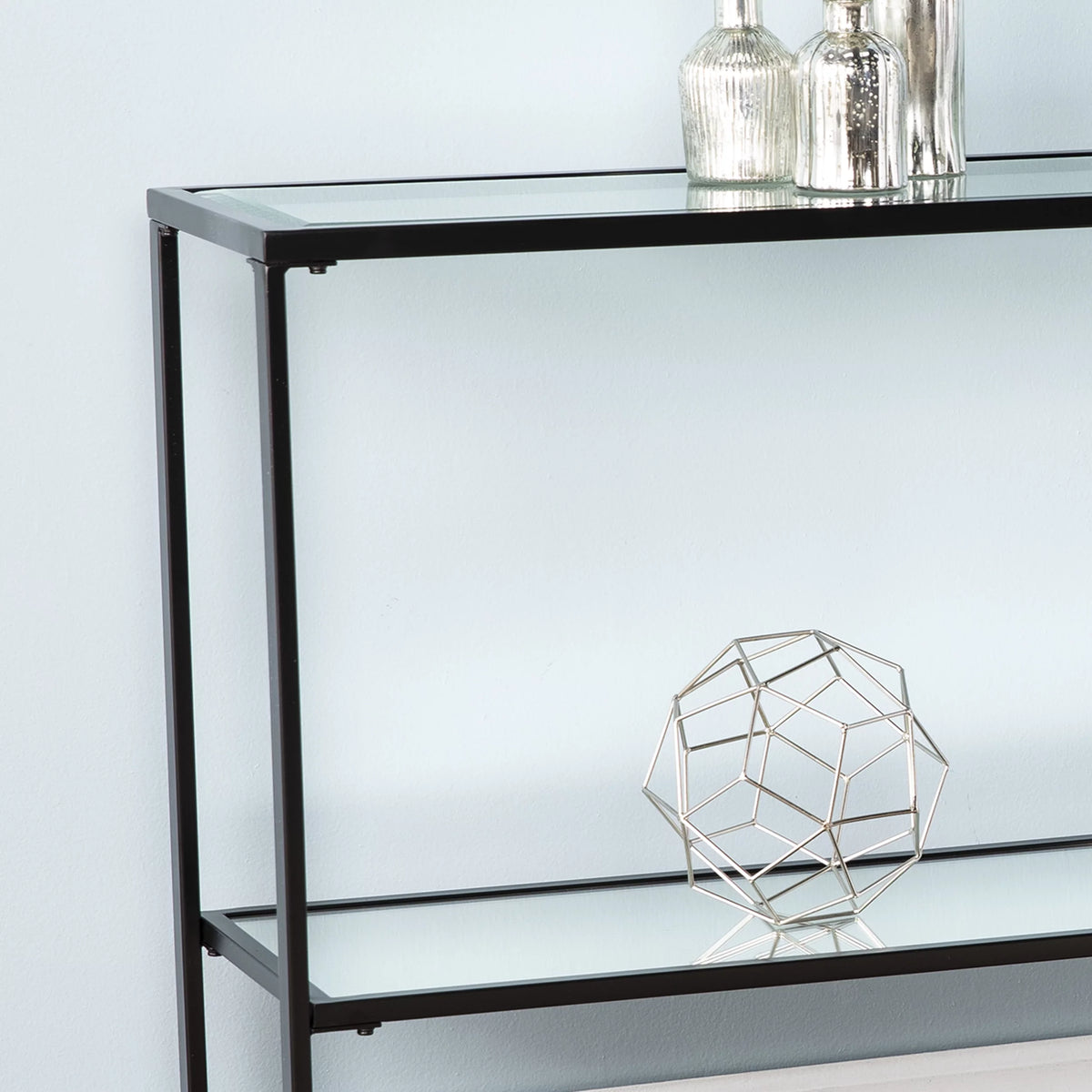 Black Narrow Console Table T8176