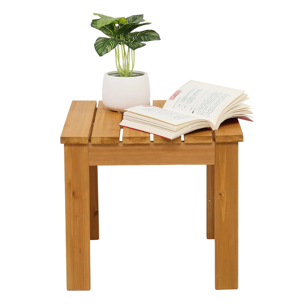 Wooden Patio Side Table J579
