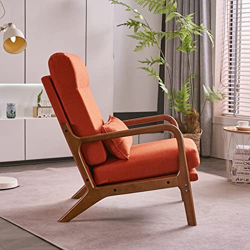 White Teddy Fleece Upholstered Accent Chair with Pillow H723