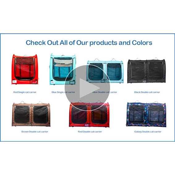 Portable Twin Compartment Cat Cage S966