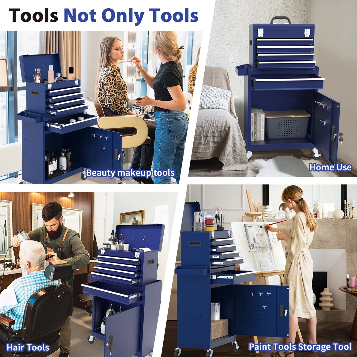 5 Drawer Mechanic Tool Chest with Wheels Rolling Tool Box Cabinet G22672