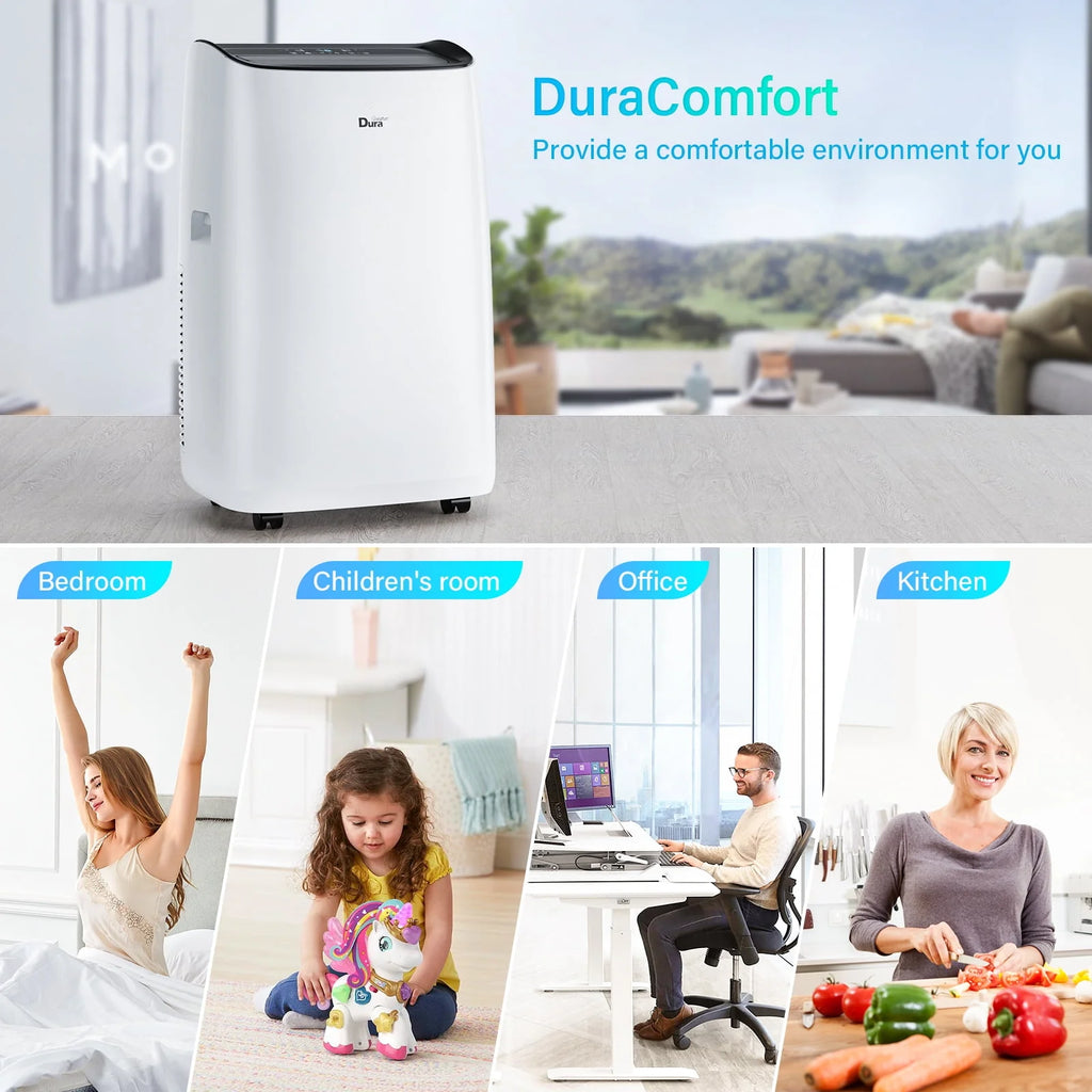 White Portable Air Conditioner, Dehumidifier, Fan R765405