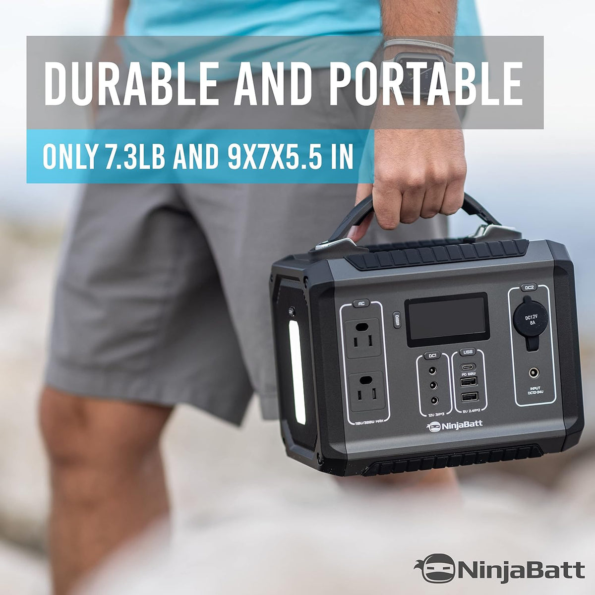 300W Portable Power Station 280Wh Solar Generator V6273
