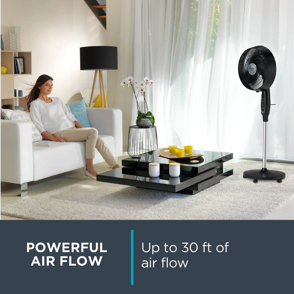 Portable Weather Resistant Black Fan D4367