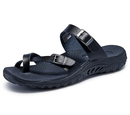 Women's Double Buckle Thong Slide Sandal T79392