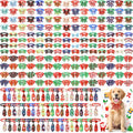 240 Pcs Christmas Dog Bow Ties Collars Set I87635