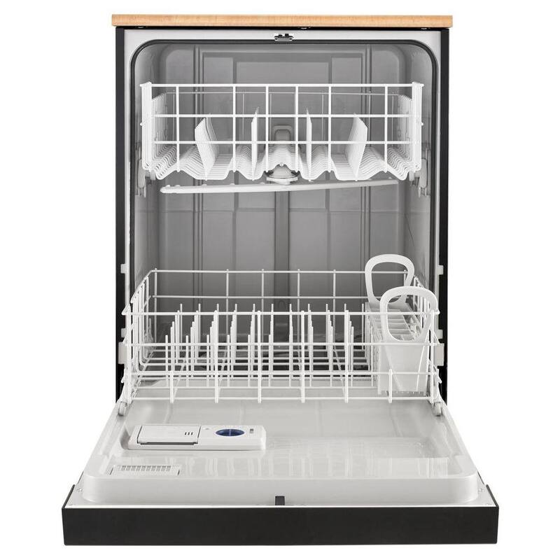 Black Front Control Heavy-Duty Portable Dishwasher with 12-Place Settings R28507