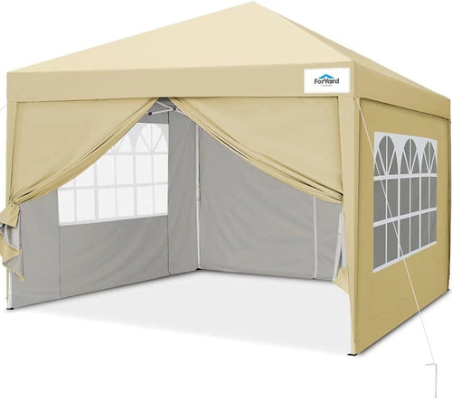 10'x10' Pop Up Canopy Tent with Sidewalls P872528