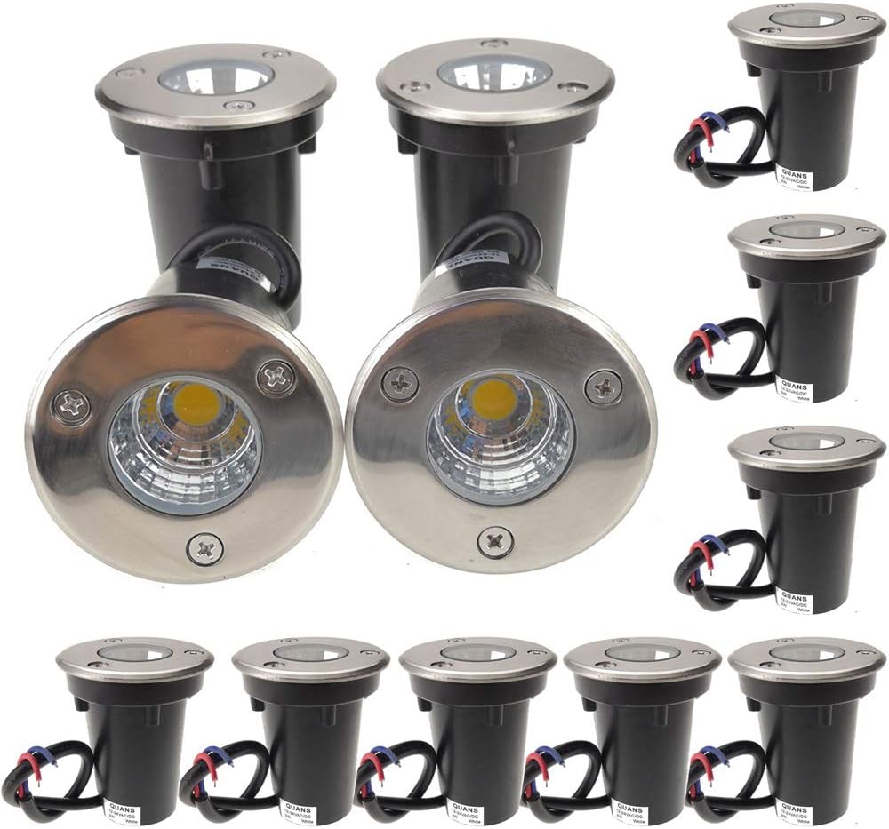 12V 24V Low Voltage in Ground LED Light 12 Pack B224287