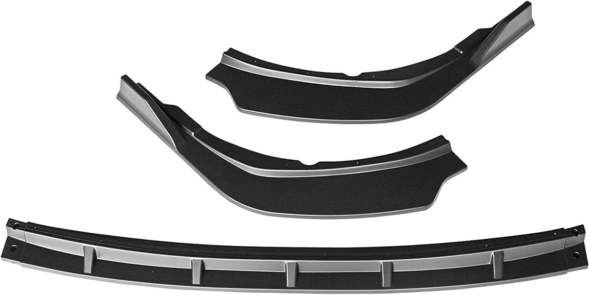 Front Bumper Lip Spoiler Splitter Air Dam Chin Diffuser Deflector 2021 2022 Toyota Camry SE XSE Matte Black 3PCS I131