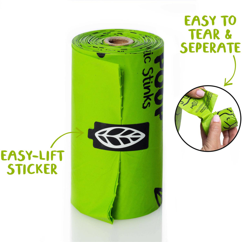 Compostable Dog Poop Bags on Refill Rolls Z555