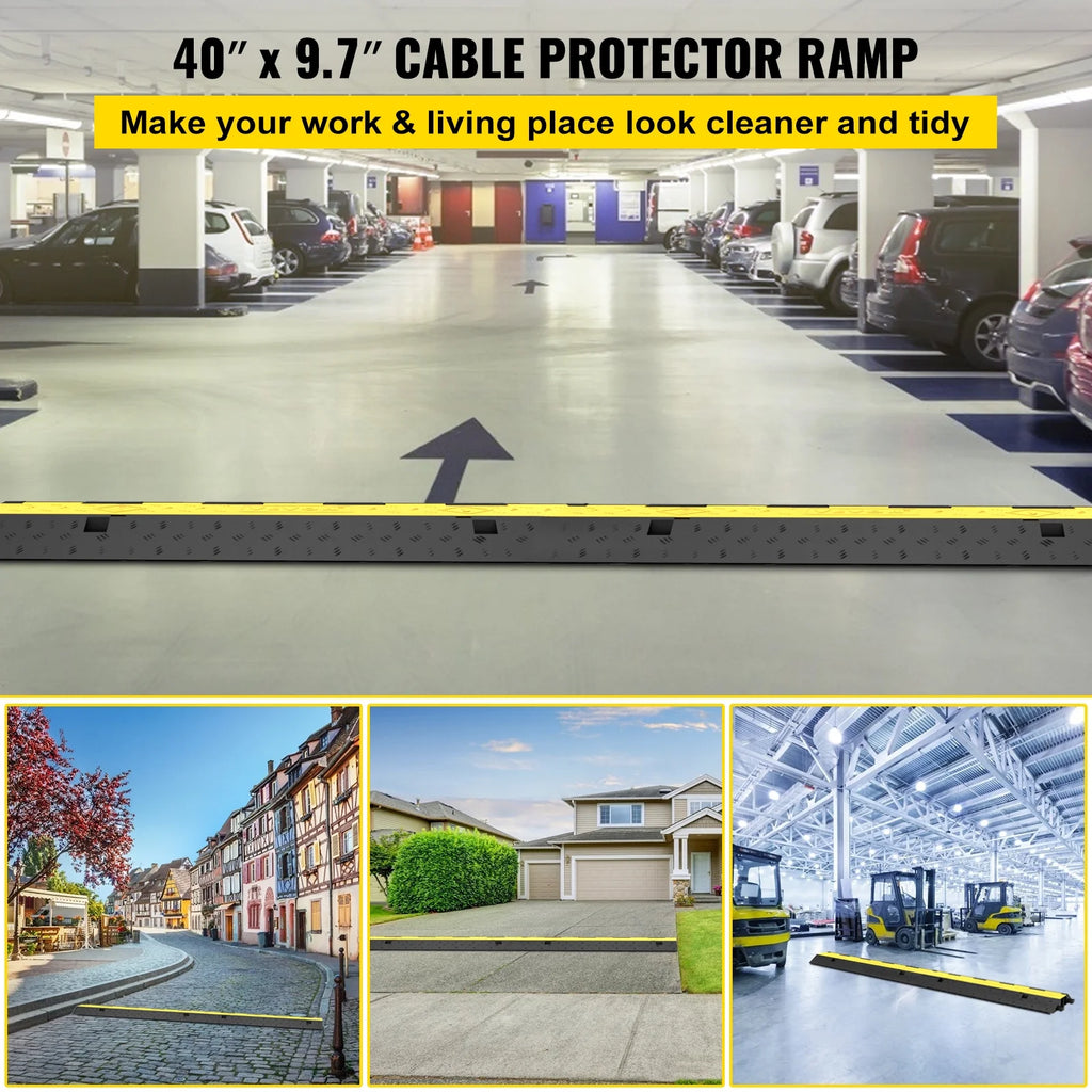 2 Channel 2 Pack Rubber Cable Protector Ramp Y575337
