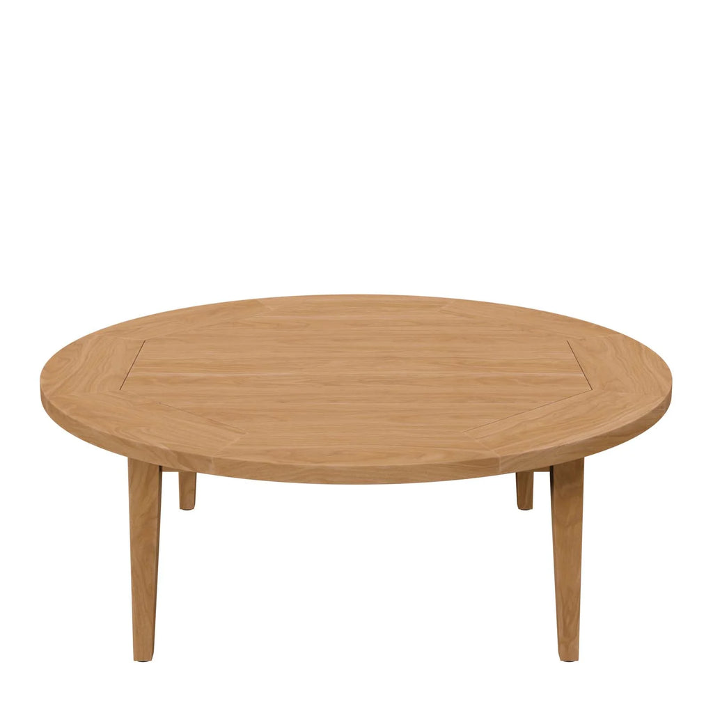 Round Teak Wood Coffee Table J103441
