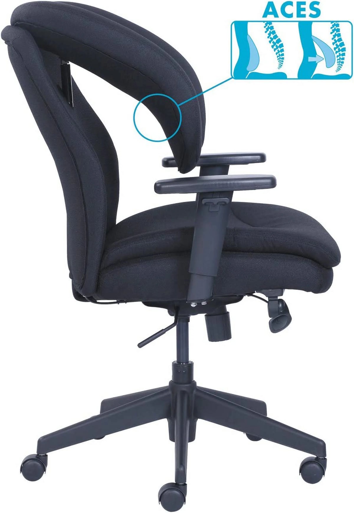 Black Ergonomic Task Chair X362507