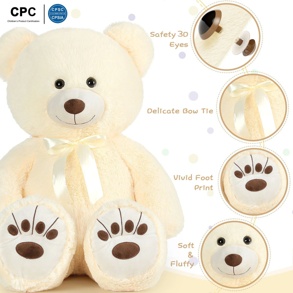 36" Giant Teddy Bear Stuffed Animal Plush Toy J97753