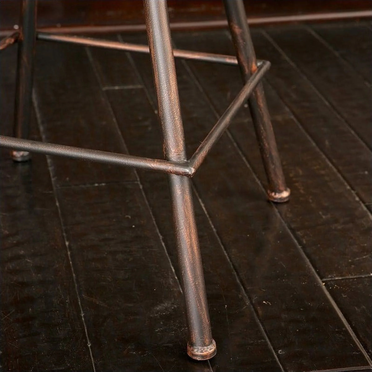 26" Copper and Silver Bar Stool N1177