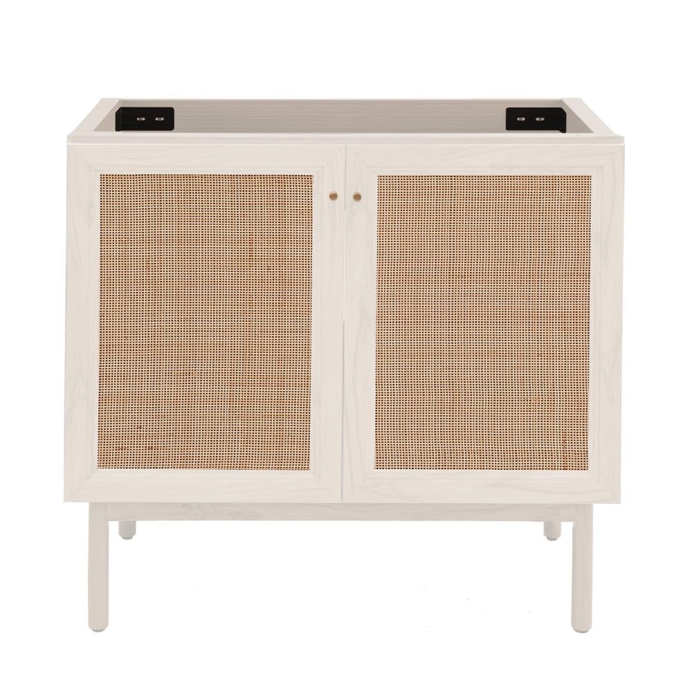 36" White Oak Bathroom Vanity Cabinet D532