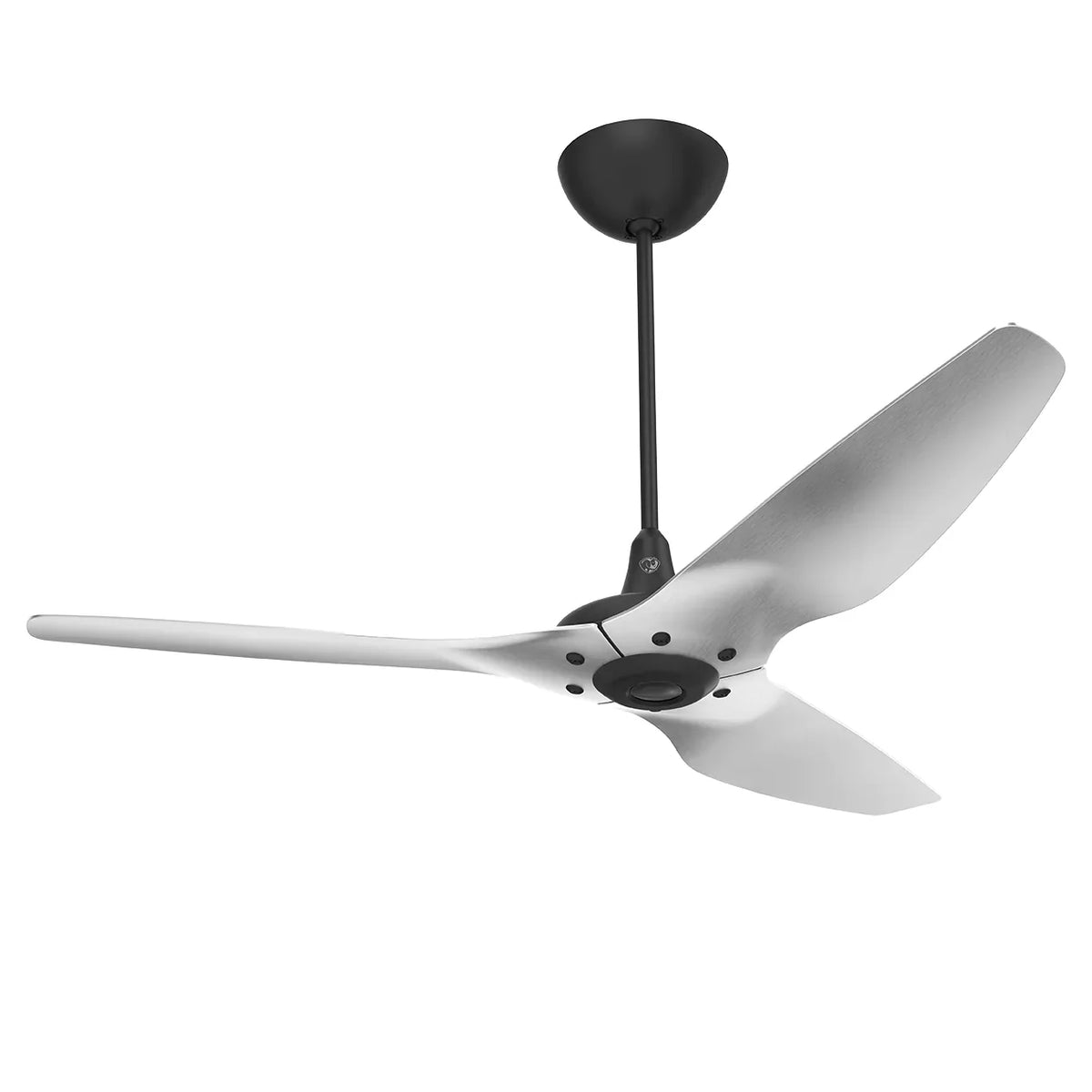 60 Ceiling Fan with Brushed Aluminum Blades and Black Finish C48991
