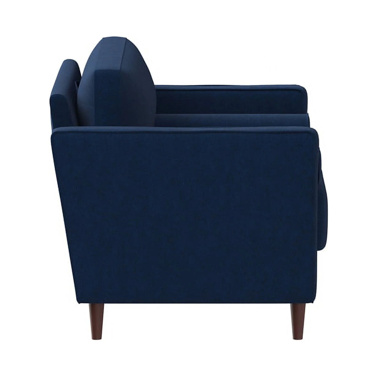 King Chair in Navy Blue Fabric Upholstery Z20032