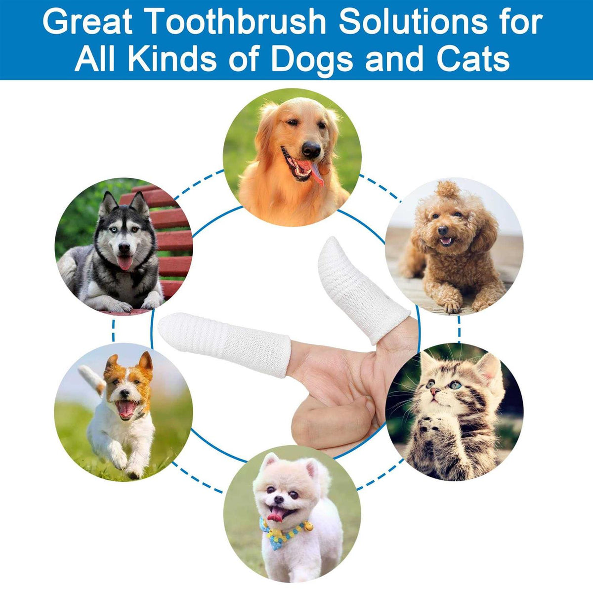 Dog Cat Finger Toothbrush U4780