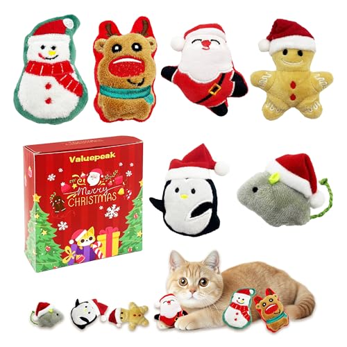 6 Pack Plush Catnip Cat Toys with Gift Box T480783