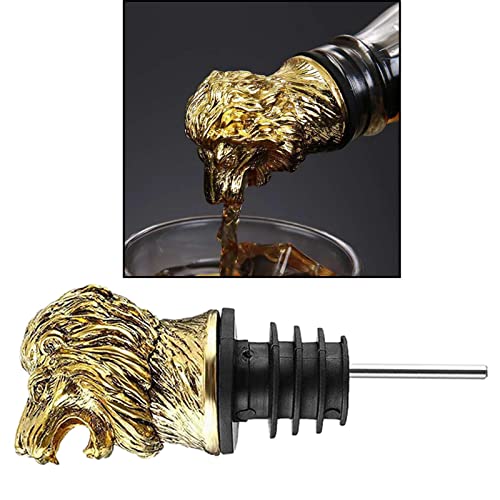 Zinc Alloy Animal Stag Head Bottle Pourer Q7324