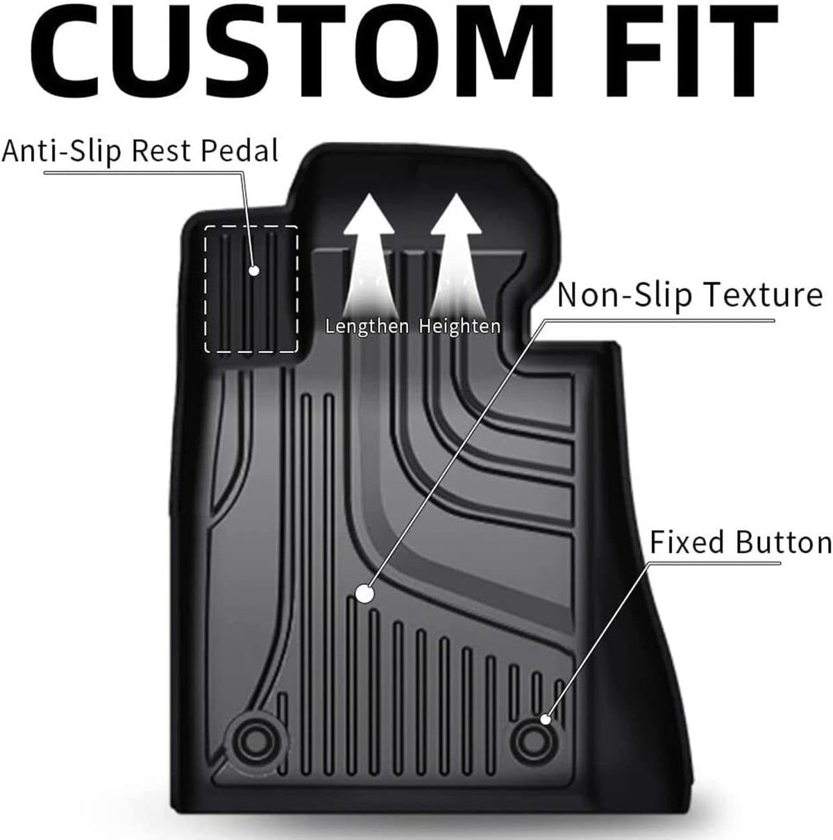 All Weather TPE Car Floor Mats Full Set R5972