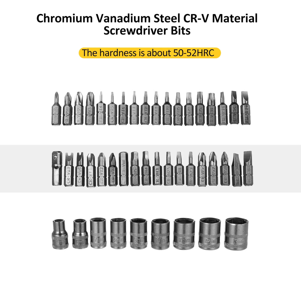 Socket Wrench Screwdriver Set Multi-Bit Tool Kit B16789