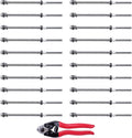 50 Pack Hand Swage Threaded Stud Tensioner 1/8 Cable Railing Kit T316 Stainless Steel U460